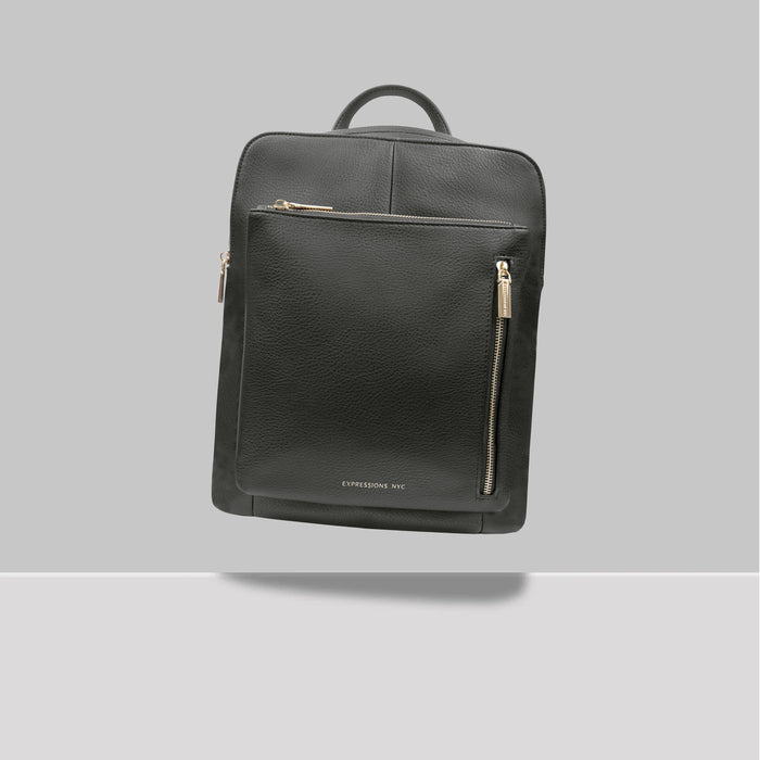 Lenox Ave Vegan Backpack- Dark Gray - Expressions NYC