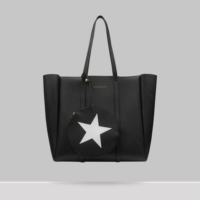 UPPER EAST SIDE TOTE LARGE WITH STAR POUCH