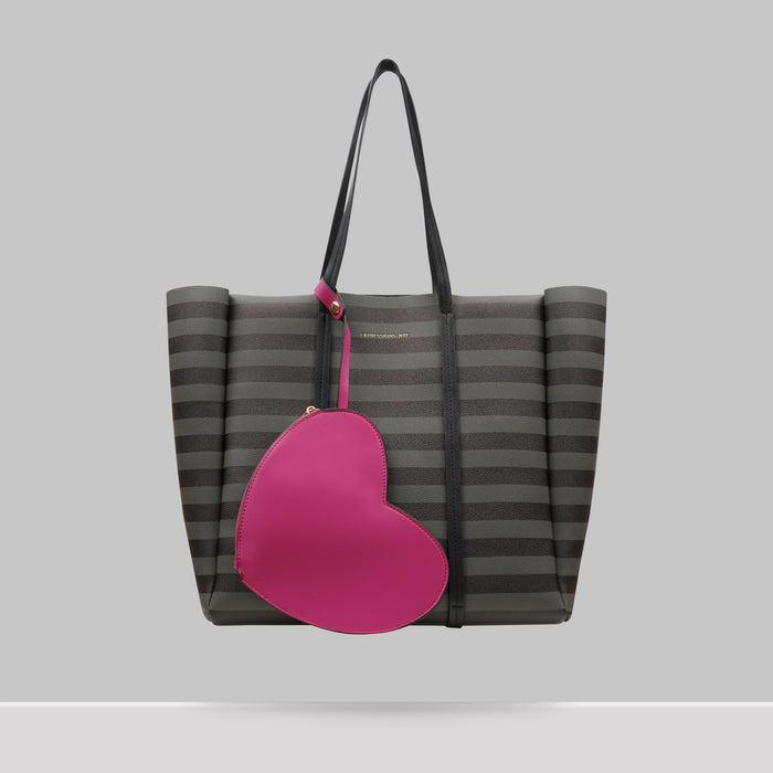 UPPER EAST SIDE TOTE LARGE WITH HEART POUCH